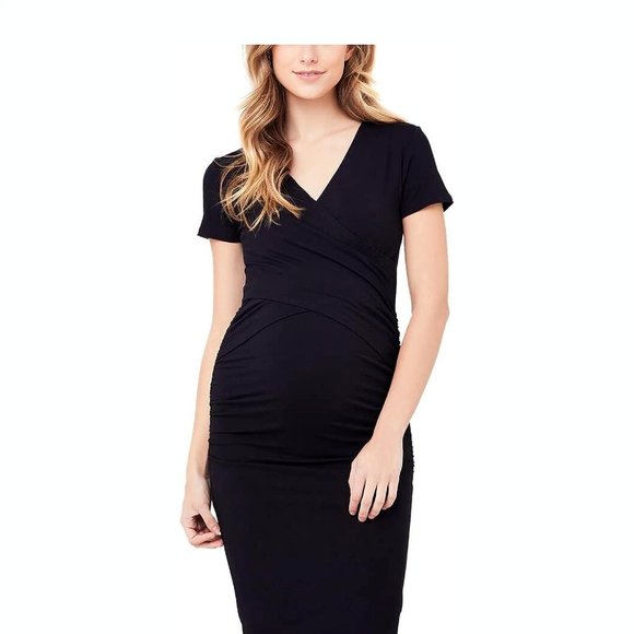 Ripe Maternity Embrace Nursing and Maternity Dress Black M - Picture 5 of 7